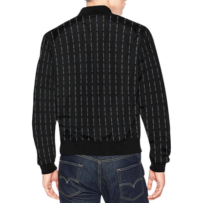 DDK Black Fook You All Over Print Bomber Jacket for Men