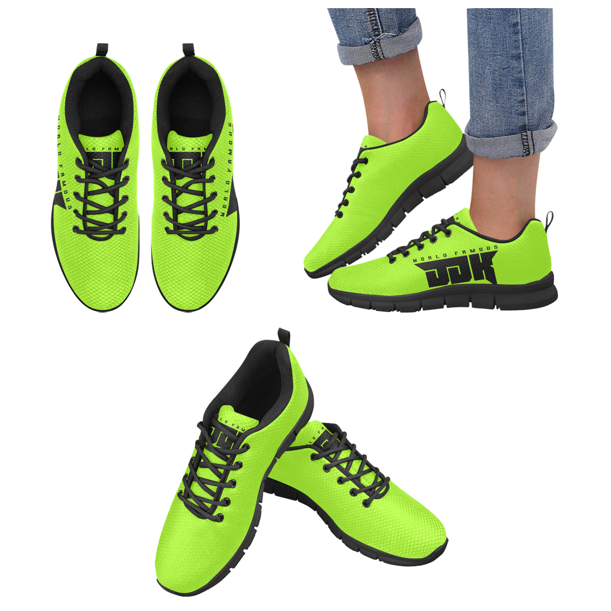 Womens lime green clearance sneakers