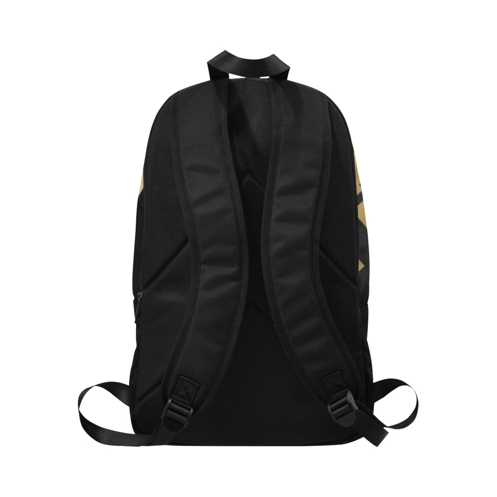 Vans backpack cheap black and gold