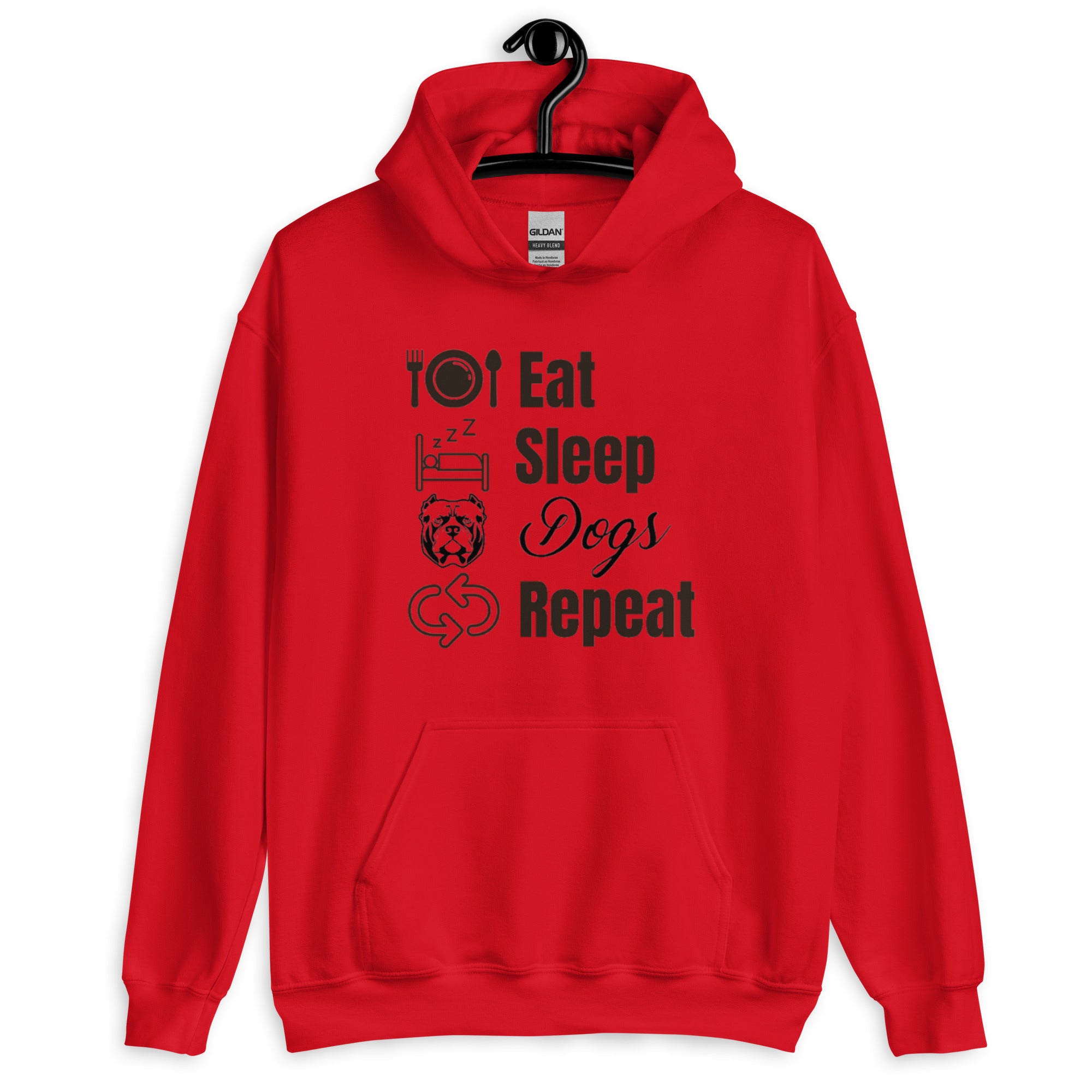 Eat Sleep Dogs Repeat Unisex Hoodie – DDKLine Apparel