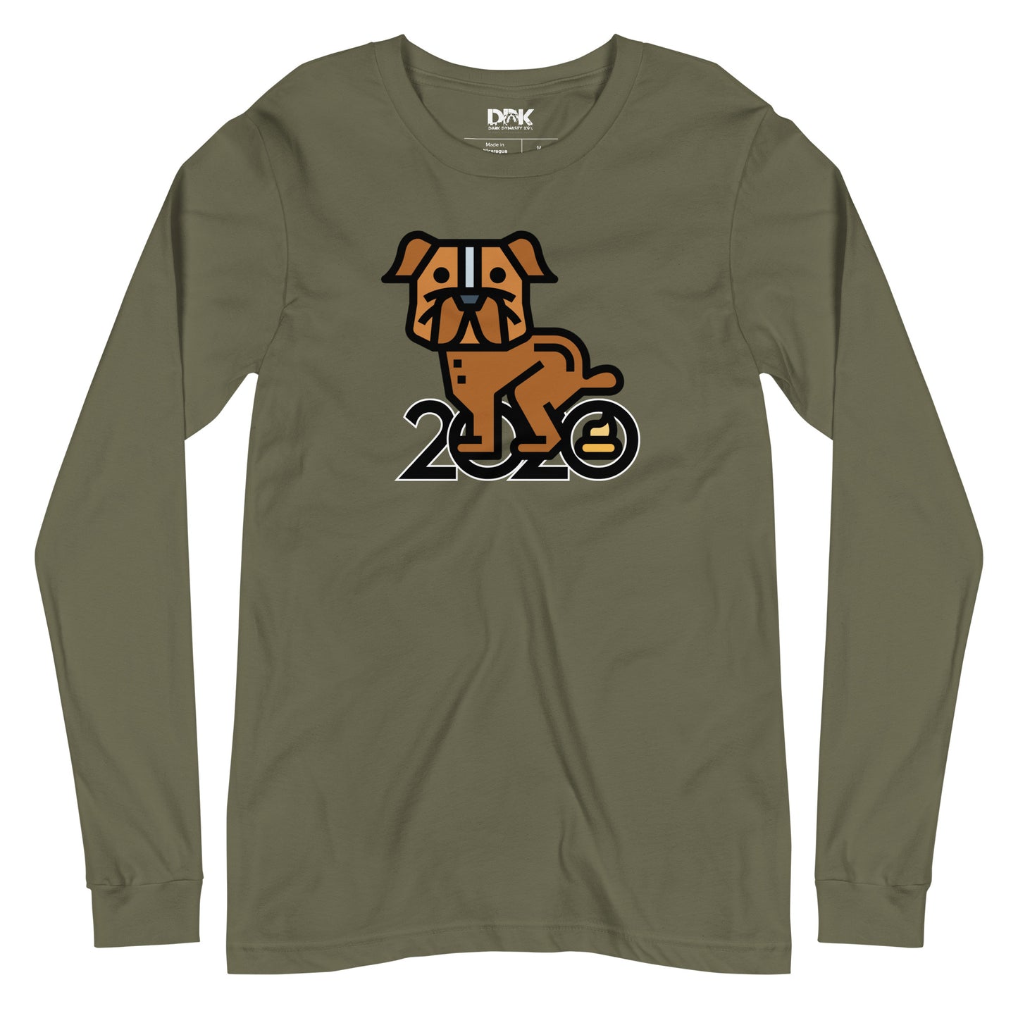 Dog Shitting 2020 Men's Long Sleeve